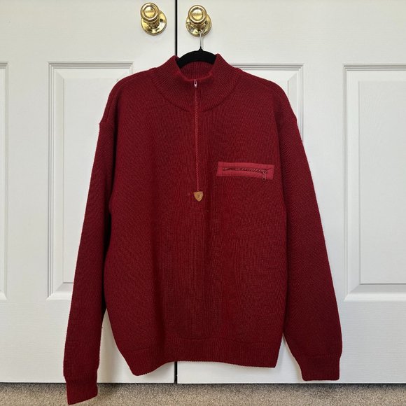 Patagonia 100% Lambswool Men's Sweater  1/4 Zip - Picture 1 of 7